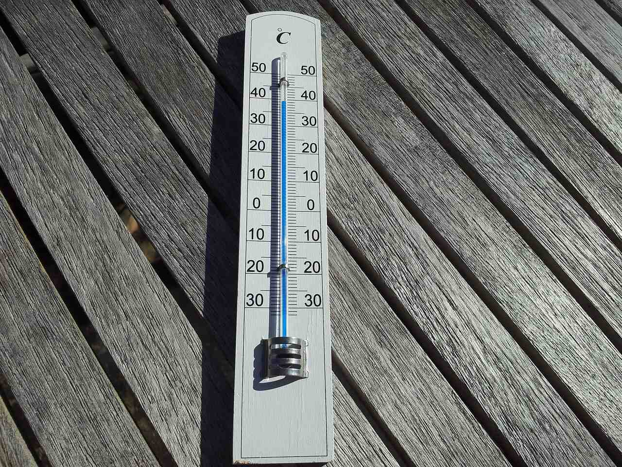 thermomètre, chaleur, 40